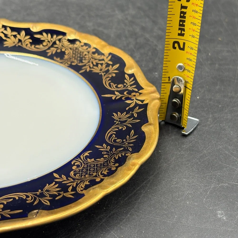 Vtg Weimar Kolbalt Katharina 37 Blue Gold Filigree 7.5